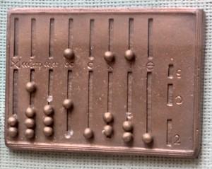 A reconstruction of a Roman abacus