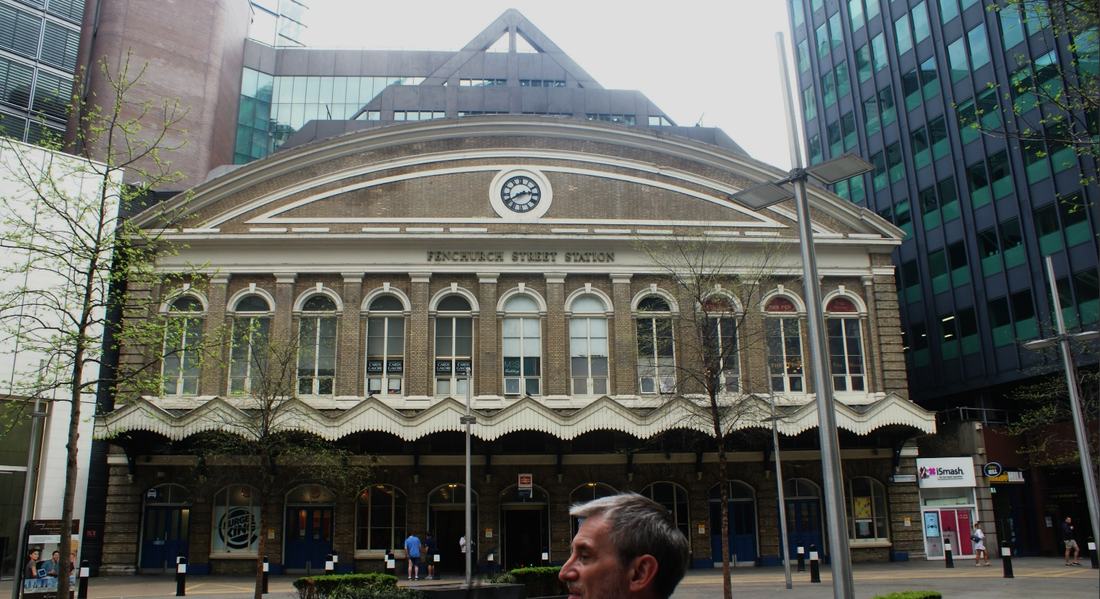 Fenchurch Street station seen from London Street