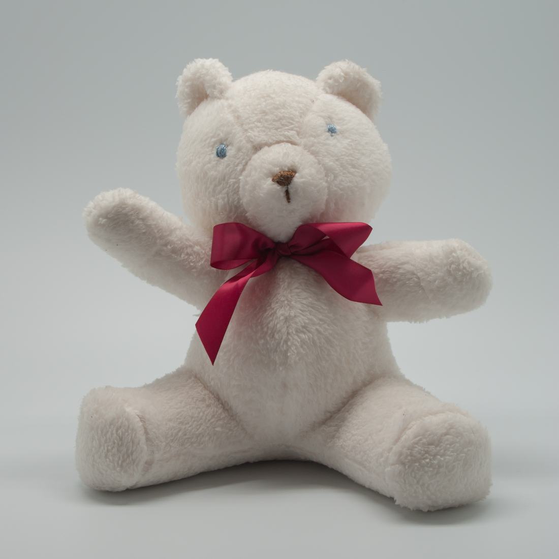 A handmade teddy bear